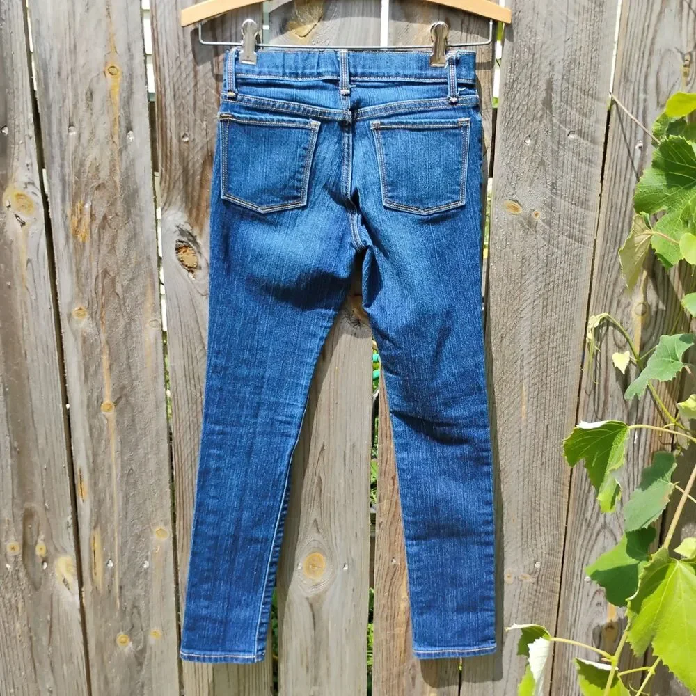 Old Navy Skinny Jeans Girls size 12 Medium Wash Denim Adjustable Waist